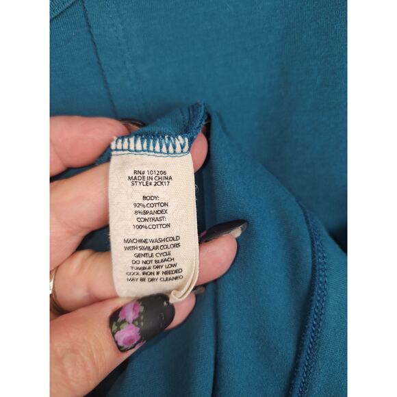 Soft surroundings Tunic Top Womens XL patchwork cabincore cozycore mature comfy - Picture 3 of 10